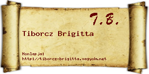 Tiborcz Brigitta névjegykártya